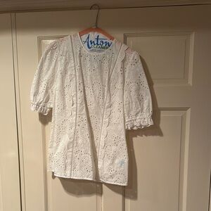 White Eyelet Blouse